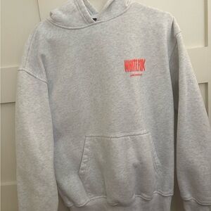 Grey white fox hoodie